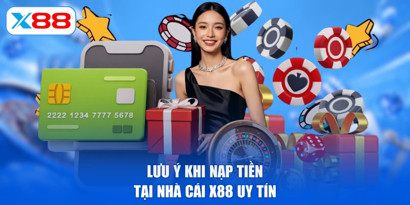 Lưu ý khi nạp tiền tại nhà cái X88 uy tín